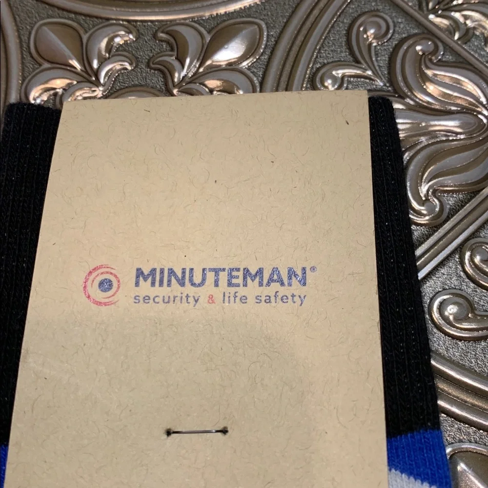 🌹SOCK CLUB “MINUTEMAN” • Red Blue and Black FINEST COTTON Men's Socks - NWT